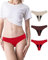 SHARICCA Periodi Intimo Thong Mutande Assorbente Mestruazioni Sporty Biancheria intima per il periodo delle Ragazze, Profondità della pelle, viola rosso, colore, XS