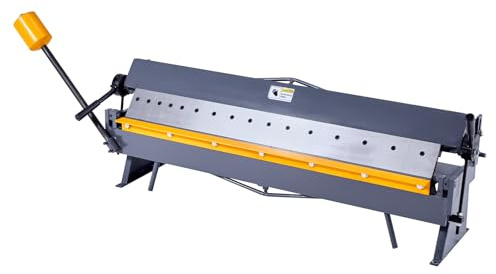 VEVOR Plieuse Tôle, 127 cm, Frein à Tôle, Épaisseur de Pliage Acier Faible Teneur Carbone Calibre 16 1,5 mm, Réglable 0-135°, 16 Segments, Pliage Précis pour Acier Doux, Acier Inox, Cuivre, Aluminium