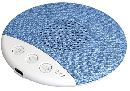 Pillow Speaker for Sleeping - ABS 3.78 Inches Mini Sleep Aid Device with White Noise | Under Pillow White Noise Machine, 30/60/90 Timer Shutdown Nighttime Speaker for Side Sleepers Adults Women Men C