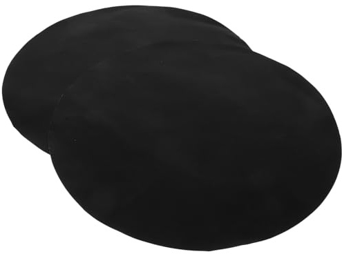 YOSADIER Runde Antihaft Grillmatten 48cm 2 Stück Dicke Ptfe Matten zum Schutz von Terrasse und Rasen Beim Camping und Gartenparty Grillen