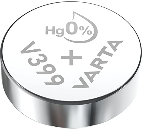 VARTA Batterien V399/SR57 Knopfzelle, 1 Stück, Silver Coin, 1,55V, für elektronische Kleingeräte - Uhren, Autoschlüssel, Fernbedienungen, Waagen