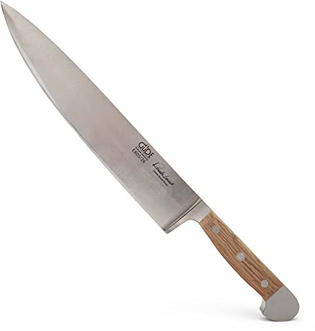 GÜDE Solingen - großes Kochmesser geschmiedet, 26 cm, Fasseichenholz, ALPHA FASSEICHE, Küchenmesser, Doppelkropf, Handmade Germany