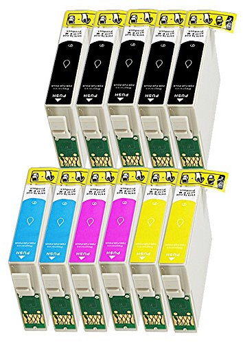 11 Druckerpatronen Tinte für Epson Stylus D78 D92 DX4400 ersetzen T0711 T0712 T0712 T0713 T0715