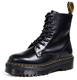 Dr. Martens 15265001 Jadon Polished Smooth, Scarpe Stringate Basse Brogue Uomo, Black Smooth15265001, 36 EU