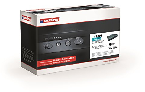 edding Toner EDD-1001 - Schwarz - Reichweite 2600 Seiten - Ersetzt Brother TN-2220 / TN-2010