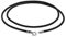 Unisex Genuine Smooth Black Leather Cord Necklace For Men Women Teen .925 Sterling Silver Clasp 16 Inch