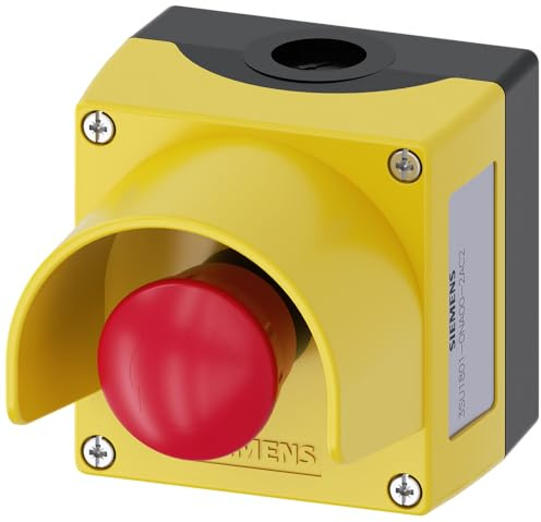 SIEMENS, 3SU1801-0NA00-2AC2, Enc Plastic, Emergency Stop Twist Release 1Nc