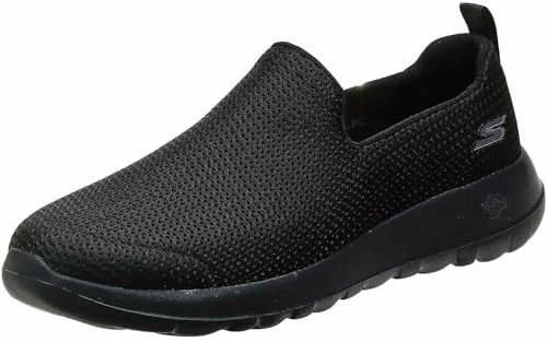 Skechers Performance GO WALK MAX, Zapatillas sin cordones para Hombre, Black Textile/Trim, 46 EU