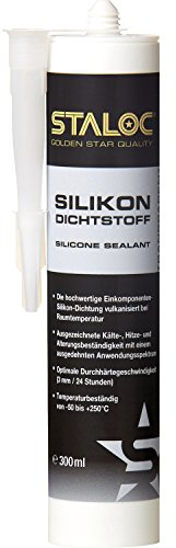 STALOC Silikon-Dichtstoff | transparent | Qualitäts-Silikon für den Maschinenbau | 300 ml Kartusche