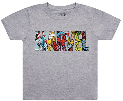 Marvel Boy's Logo Characters T - Shirt