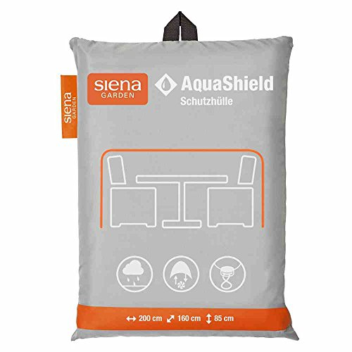 Siena Garden AquaShield Sitzgruppenschutzhülle, silber-grau, mit Active Air System, 200x160x85cm
