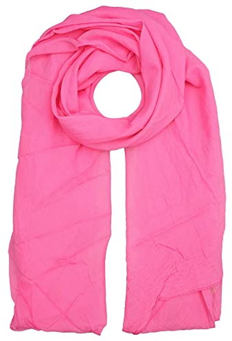 Zwillingsherz Seiden-Tuch für Damen Mädchen Uni Elegantes Accessoire/Baumwolle/Seiden-Schal/Halstuch/Schulter-Tuch oder Umschlagstuch einsetzbar - pin