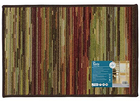 JVL Savio Latex Backed Machine Washable Door Mat, Multi