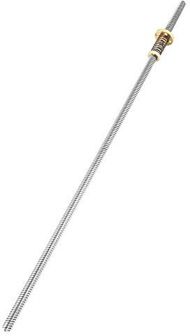 T8 Vite Guida Barra Filettatura Dado,300mm/400mm CNC Diametro 8 mm Asta Filettata T8 Acciaio Inox 304 Parte Stampante 3D 8Mm Per CNC Realizzare Progetti In Legno E Plastica (400mm)
