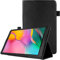 TECHGEAR Funda de Cuero para Nuevo Samsung Galaxy Tab A 10.1 2019 (SM-T510 / SM-T515) Funda de Cuero PU Protectora Soporte y Correa de Mano [Negro]