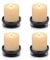 Nuptio Stück 4 Spike Kerzenhalter Eisen Kerzenplatte Stumpenkerzenhalter, Schwarz, Dekorative Eisen Stumpenkerzenplatte, 9cm Durchmesser Standfuß für LED & Wachskerzen, Räucherkerzen, Spa, Hochzeiten