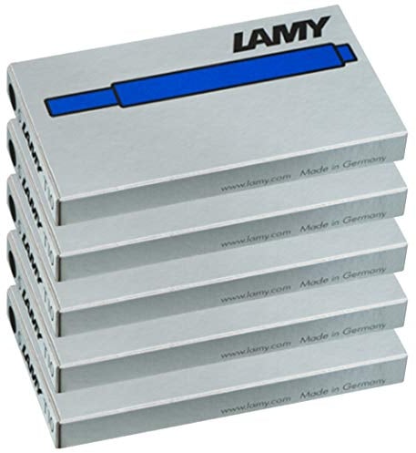 Lamy T10 Tintenpatronen blau (5 Packungen, Blau)