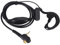 VBESTLIFE G-förmiges 1-poliges PTT-Headset-Ohrhörer-Mikrofon für Tetra-Funkgerät MTH800 MTP850 Walkie Talkie, das häufig von Soldaten, Leibwächtern und anderem Personal