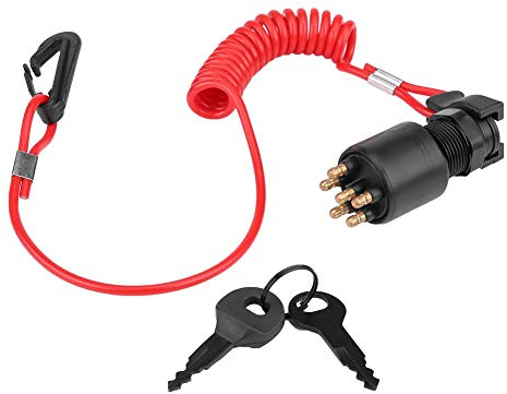 Interrupteur à clé de avec longe de sécurité pour Johnson Evinrude Boat OE 5005801 moteur johnson 90 cv contacteur coupe circuit
