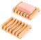 Thinkcase 2 Stück Naturbambus aus Holz, Seifenschale, Seifenschale, für Küche, Badezimmer, Schwamm, Seife, Schwämme und mehr