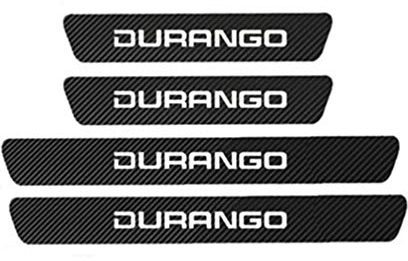 JABL 4Pcs Auto Carbon Fiber Türschweller Trittplatten, für Dodge Charger Challenger Caliber Journey RAM 1500 2500 Caravan Durango Nitro Dart Avenger Threshold Pedal Anti Scratch Protection Zubehör