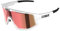 Bliz Damen, Herren Sonnenbrille Fusion matt White-Smoke with red Multi Einheitsgröße