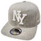 J26 Kids Kinder Snapback USA Cap Teenie Kappe Basecap Mütze Trucker Cappy Sport NY (Grau)