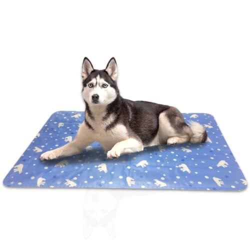 Sedol Self-Cooling Pet Mat – Non-Toxic Gel Pad with Durable 300D Oxford PVC Cover – Portable Dog & Cat Cooling Bed for Summer Heat Relief in Garden, Outdoor Use or Travel – L (45×90cm)