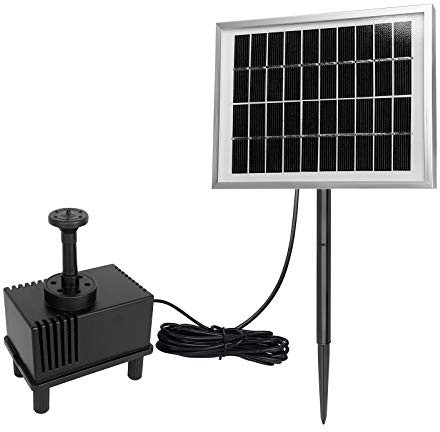 YUENFONG 2W Solar Brunnenpumpe Teichpumpe Springbrunnen Teich Solarpumpe für Garten, Vogel-Bad, Wasserspiel Dekoration