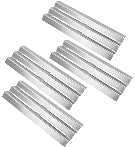 Derurizy Grill Heat Plate for Napoleon LEX485/605/730 LE LD485 Series Gas Grill Models S81001, Stainless Steel Heat Plate Tent Shields, Burner Cover Flame Tamer, 16 1/2, Pack of 4