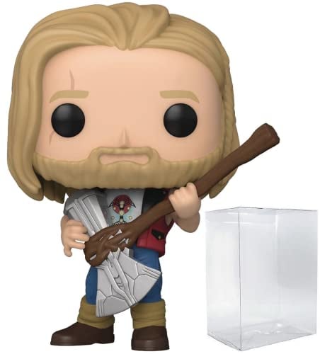 POP Thor: Love and Thunder - Ravager Thor Funko Pop! Vinyl Figure (Bundled with Compatible Pop Box Protector Case), Multicolor, 3.75 inches