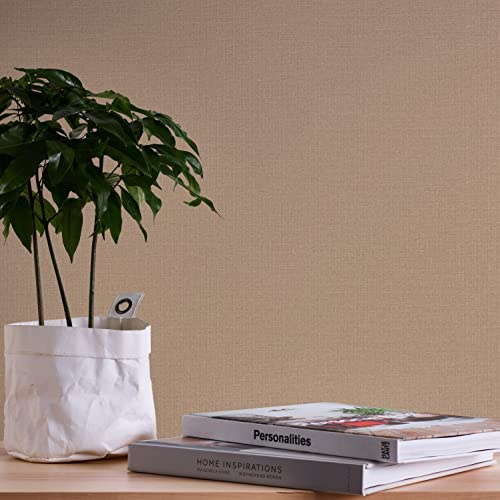 A.S. Création Nara 387443 Non-Woven Wallpaper Plain Beige Brown 10.05 m x 0.53 m Made in Germany