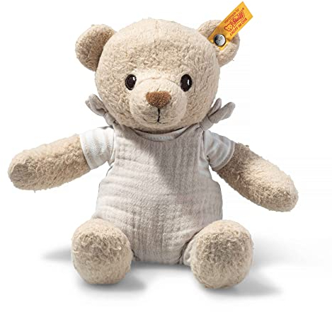 Steiff Kuscheltier GOTS Noah Teddybär, Süßes Stofftier, Jungen, Mädchen & Babys ab 0 Monaten, Friends, Plüschtier 26 cm, Beige, 242755