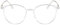 KAEOISFU Superleicht Oval Transparentem Rahmen Lesebrille 2,5 Damen Herren, Runden Blaulichtfilter Computerbrille Lesebrillen, Retro-Runde Computer Lesebrillen mit Sehstärke