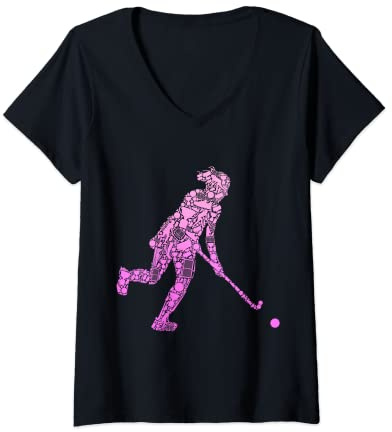 Mujer Hockey Sobre Hierba Niña Camiseta Cuello V