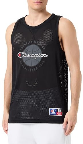 Champion Herren Legacy Modern Basket-S/L Tank Tanktop, Schwarz, Medium