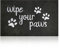 HLFMVWE Large Outdoor Welcome Mat for Front Door Wipe Your Paws Doormat Rubber Non Slip Backing Funny Doormat Indoor Rugs Dog Mat for Entryway Porch,Black 60X90cm