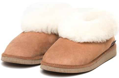 kitz-pichler Lammfell-Hausschuh Gisi für Damen & Herren | Eine Nummer größer bestellen Braun, 40