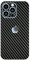 GIOPUEY[2 Stück Rückseite Folie Kompatibel mit iPhone 13 Pro, iPhone 13 Pro Rückseite Schutzfolie, Kohlefaser-Textur, Matte Textur, Anti-Fingerabdruck, Anti-Kratzer - Black