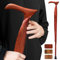 ispuoocti Gehstock aus Holz für Herren und Damen – Natürliches Massivholz, 3Gummifuß, Robust, mit Reisetasche – Ergonomische Gehstöcke für Senioren, Unisex- Spazierstock (Sandelholz)