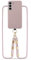 Just Elegance TPU 2024 Handyhülle mit Band kompatibel mit Samsung S22 (Rosa/Rose Breath)