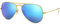 Ray-Ban Pilot Aviator Original mit Care-Kit (Gold | Flash Blue, Large 58)