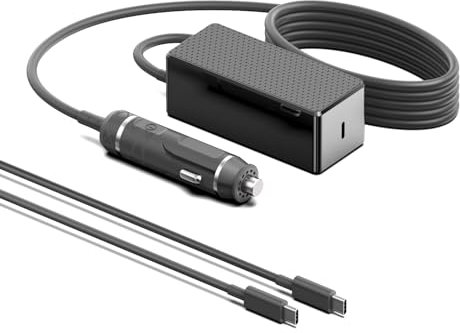 HKY Chargeur de voiture 140 W pour Apple 140 W - Adaptateur secteur USB‑C compatible avec iPhone 15/14/13/12, Samsung, Xiaomi MIUI ADC90TM, Macbook 13/15 Air, 13/14/16 Pro, Huawei MateBook