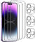 [3+3 Pack] Screen Protector for iPhone XR with Camera Lens Protector, 9H Hardness Full Coverage Tempered Glass Film for iPhone XR Bubble Free, Ultra Resistant, Case Friendly