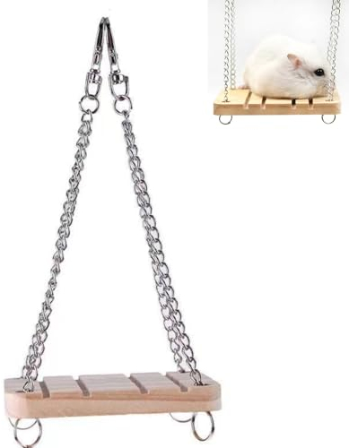 Columpio para hámster,Hamster Columpio,Cama Colgante para Mascotas,Hamster Swing,Hámster Colgante Columpio,para hámster jerbo Conejillo de Indias Chinchilla