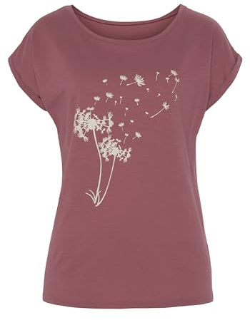 VIVANCE Damen T-Shirt | mit Frontdruck, Rundhalsausschnitt, Baumwolle für ein leichtes Tragegefühl