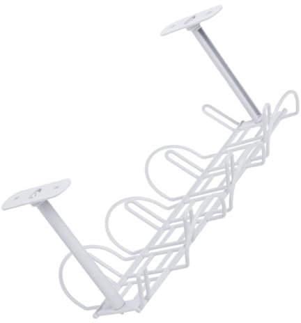 CIYODO Desk Storage Rack Cable Management Basket Professional Iron Cable Rack Desk Holder