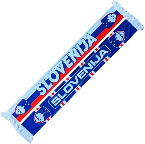Generisch Slovenien Slovenija Schal (Strickschal), für WM, EM, Fußballschal, Kult-Schal, Souvenirschal