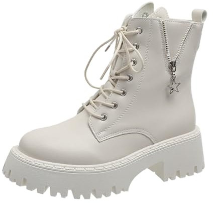 offerte a Tempo Stivali Pelle Donna Stivali Donna Alti Stivaletti Bassi Donna Stivali Moto Enduro Scarpa Estiva Donna Stivali Alti Senza Tacco Texani Marroni Stivaletto Donna