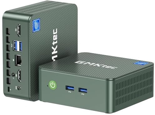 GMKtec G3 Plus, Intel Twin Lake N150 (Upgrade N100), 16 GB RAM 3200 MHz, 1 TB SSD M.2 NVMe SSD (unterstützt PCIe 3.0), Mini-Desktop, USB 3.2 * 4, 2 * HDMI 4K @ 60Hz, 2.5G LAN, Microcomputer